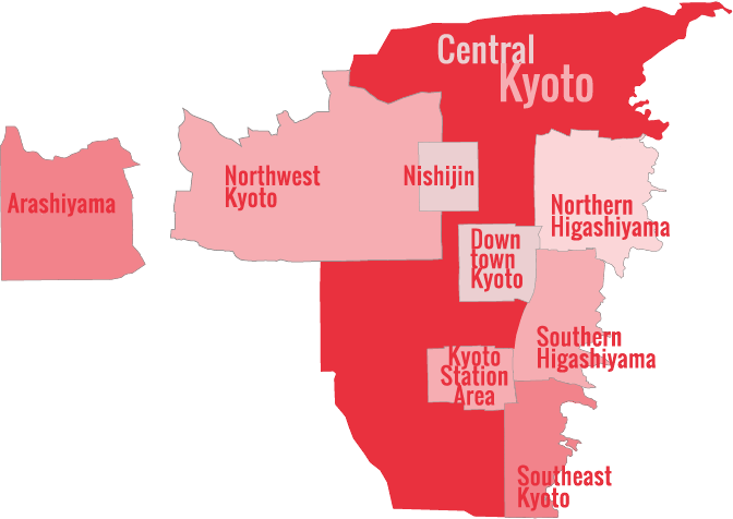 Kyoto's most interesting eight-district map.